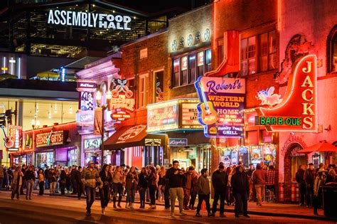 Nightlife Map Of Downtown Nashville Bars The Oldest Bar In Every State