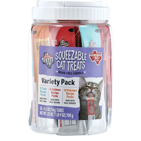 H-E-B Texas Pets Squeezable Cat Treat Tub - Shop Treats at H-E-B
