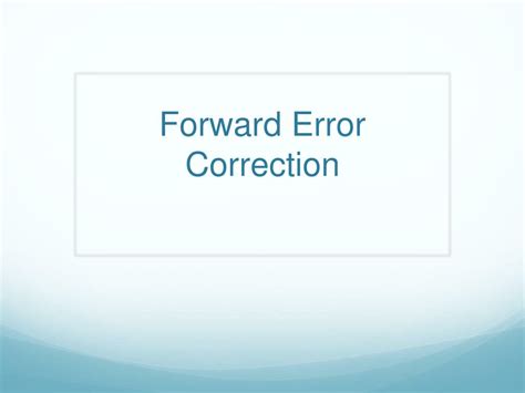 Forward Error Correction Methods 的图像结果
