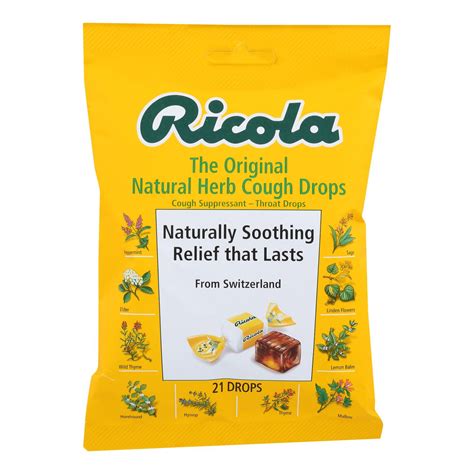 Ricola - Cough Drop Original Herb - Case Of 8-21 Ct - Pure Modern Living