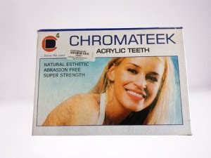chromadent dental equipment Chromateek single layred Acrylic Teeth set ...