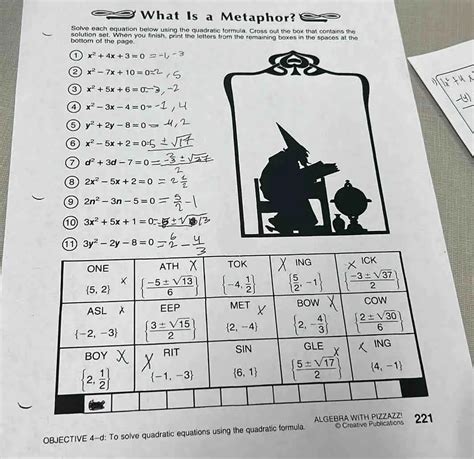 What Is A Metaphor? Math Puzzle