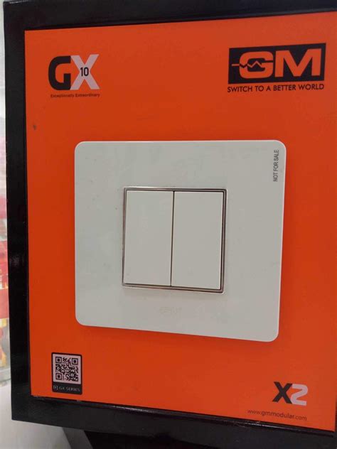 GM GX 10 SLIM MODULAR SWITCHES 6 AMP/10 AMP (Color-White) PACK OF 5 ...