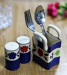 Buy KITTENS ‘Garden Bloom’ Handpainted Ceramic Salt & Pepper Shaker Set ...