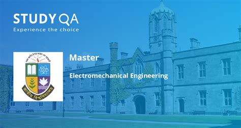 StudyQA — Master: Electromechanical Engineering — National University