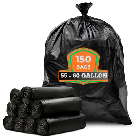 Amazon.com: Veska 55 Gallon Trash Bags, 55-60 Gallon Trash Bags Heavy ...