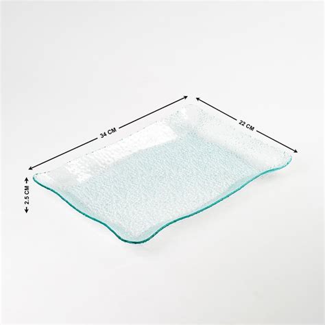 Buy Abaco Barney Set of 2 Glass Chip and Dip Platter from Home Centre ...