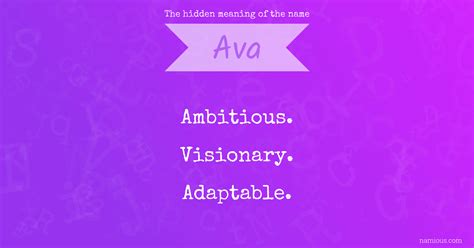 The hidden meaning of the name Ava | Namious