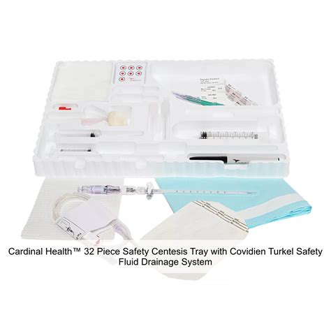 Cardinal Health™ 32 Piece Safety Centesis Tray with Covidien Turkel ...