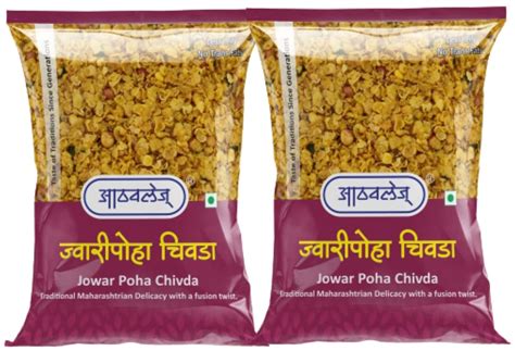 Athavale's Jowar Poha Chivda | Spice mix flavour Jowar flakes snacks ...