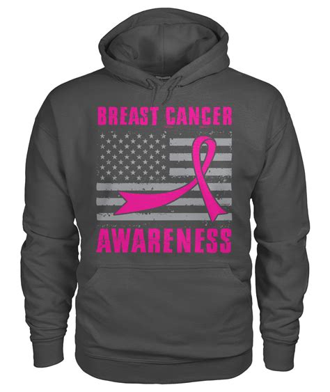 American Flag Breast Cancer Awareness Hoodies and Sweatshirts – Combat ...