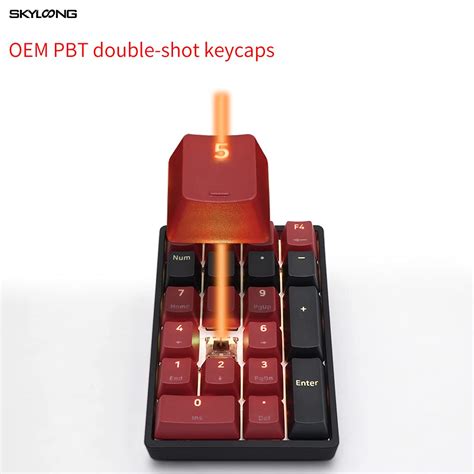 EPOMAKER SKYLOONG SK21 Numpad with PBT Keycaps, RGB Backlit, Type-C ...