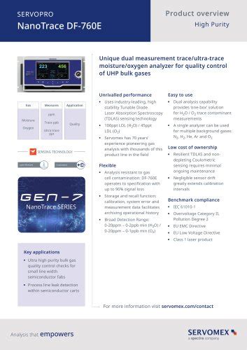 SERVOTOUGH FluegasExact 2700 Product Brochure - SERVOMEX - PDF Catalogs ...