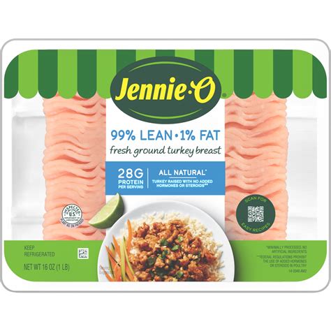 JENNIE-O Ground Turkey Breast 99% Lean/1% Fat, Fresh Meat, *All Natural ...