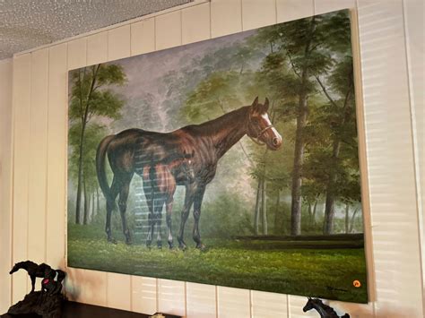 Lot #26 Psinting "Horse with Foal" By Graves - Florida’s Online Auctions