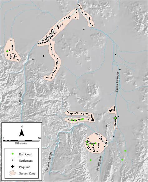 4. Distribution of ball courts in the Casas Grandes heartland. Data ...