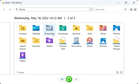 File History 的图像结果