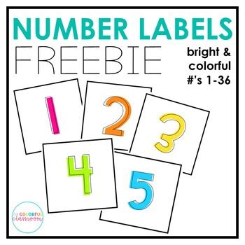 Image result for Color-Coded Number Labels