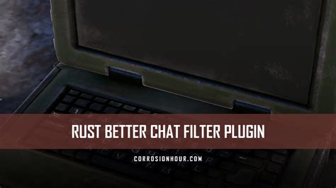 Image result for Rust Filter Settings