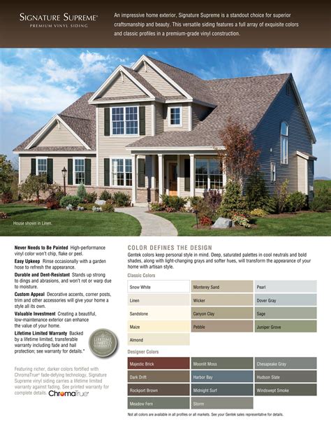 Gentek Building Products, Inc., Catalogs, Signature Supreme Vinyl ...