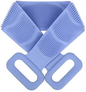 Flying monk Soft Silicone Back Scrubber Brush Cum Belt for Exfoliating ...