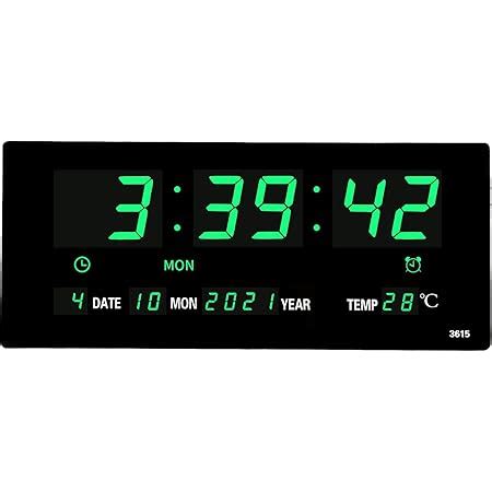 Buy YORTOT 16” Large Digital Wall Clock with Remote Control and 7 Night ...