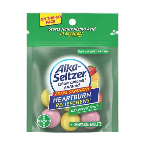 Buy Alka-Seltzer Extra Strength Assorted Fruit Heartburn Relief Chews ...