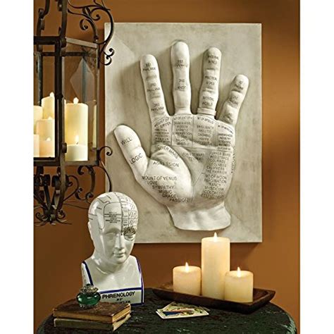 Design Toscano Palmistry Language of The Hand Wall Sculpture : Amazon ...