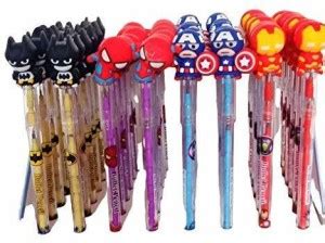 Flipkart.com | Toyshala Avengers Pencil Pack of 24 Designer Bullet ...
