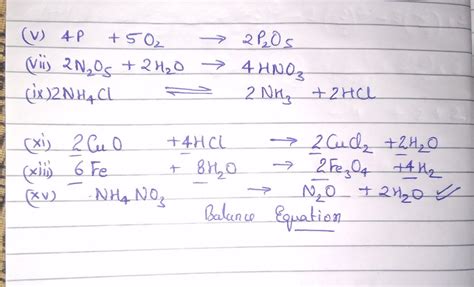 Balance the following eqations:- - Brainly.in