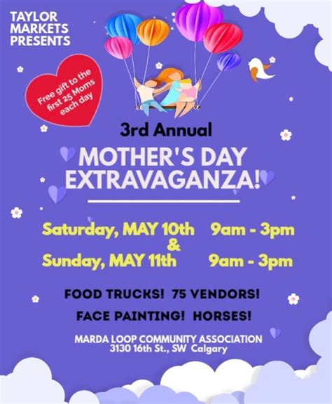 3rd Annual Mother’s Day Extravaganza!, Marda Loop Community Association ...