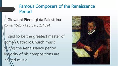 Music of the Renaissance Period (1400 –.pptx