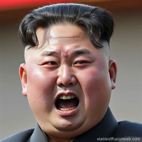 North Korean Leader Kim Jong-un Wide Open | Stable Diffusion Online