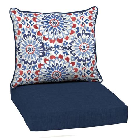 Buy 22 in. x 24 in. 2-Piece Deep Seating Outdoor Lounge Chair Cushion ...