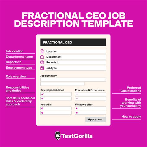 Fractional CEO Job Description Template – TestGorilla