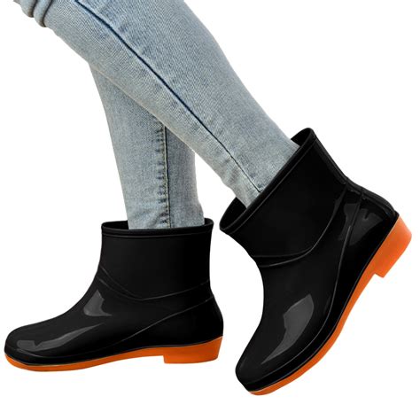 Daznico Short Rain Boots for Women Waterproof Garden Shoes,Anti ...