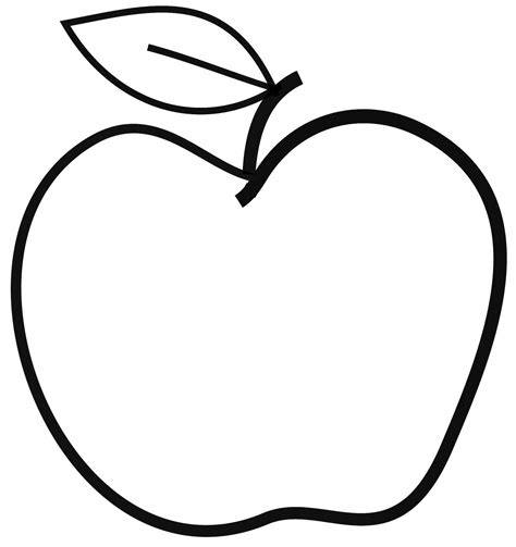 apple drawing clipart