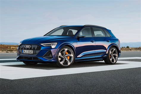 Blue Audi E Tron