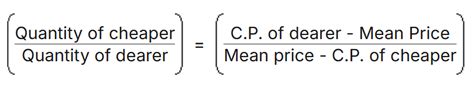 Important Formulas: Alligation and Mixture - Quantitative Aptitude ...