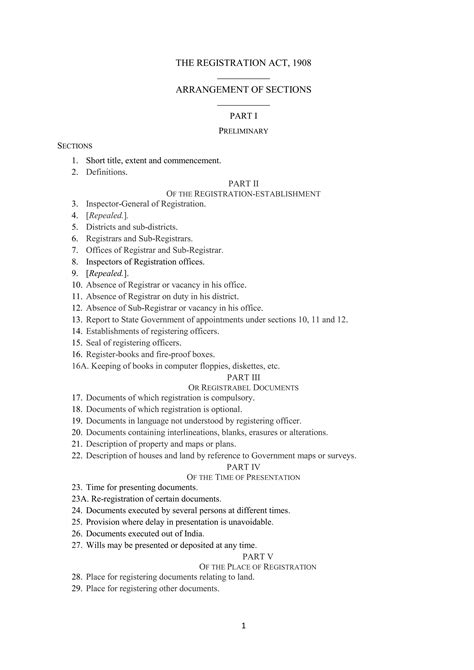 Registration Act, 1908 ARRANGEMENT OF SECTIONS.pdf