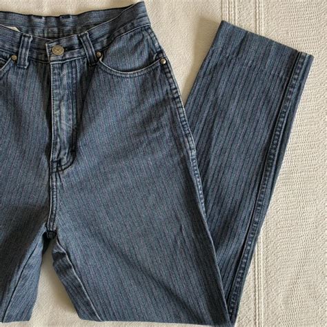 Vintage high waisted Sergio Valente jeans Denim with... | Depop