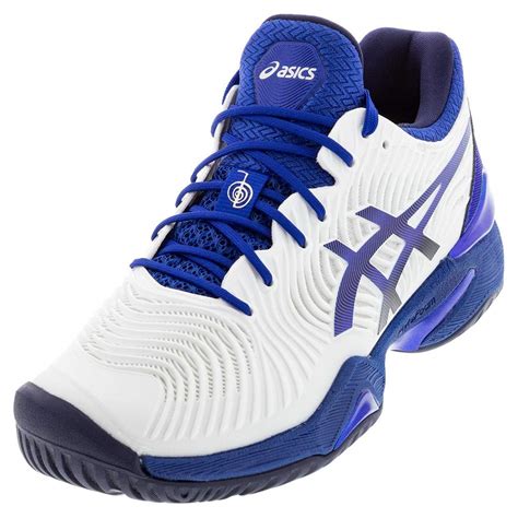 Buy ASICS Men's Court FF Novak Tennis Shoes, 12.5M, White/ASICS Blue at ...