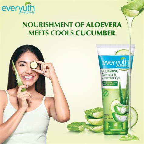 Buy Everyuth Naturals Nourishing Aloe Vera & Cucumber Gel - Aloe Vera ...