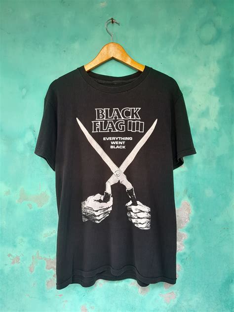 Vintage Vintage black flag t-shirt worn by playboi carti | Grailed