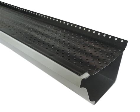 click for a larger view gutter guard black aluminum gutter screens ...