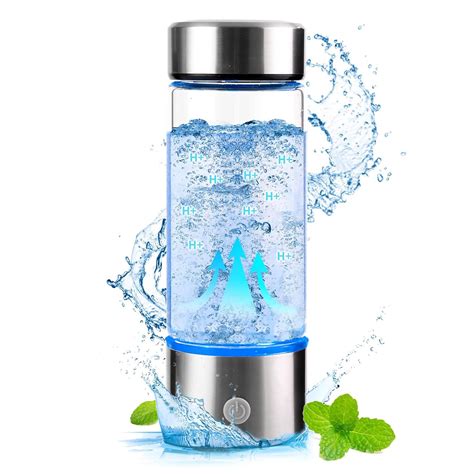 Buy Hydrogen Water Bottle,3Min Quick Electrolysis,Hight Borosilicate ...