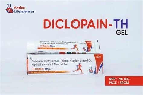 Pharmaceutical Cream - Diclofenac Diethylamine Thiocolchicoside ...