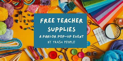 A Parlor Pop-up Event: Free Supplies for Teachers, Grace Church ...