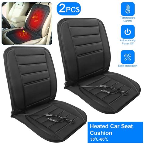 iMounTEK 12V Heated Car Seat Cushion, Adjustable Temp Control, 2 Pack, 37.8x18.5in - Walmart.com