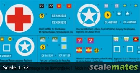 Canadian tanks and vehicles in the Normandy, Peddinghaus-Decals EP 1984 ...